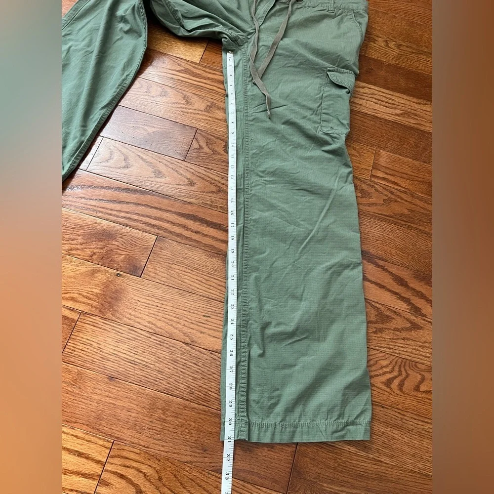 Tommy Hilfiger Olive Green Cargo Utility Straight Leg Pockets Women’s Sz 8 - Picture 8 of 9